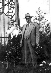 Aunt Bess and Uncle Charles Devitt with Betty Jean 4mo old inAunt Bess arms