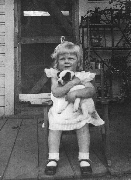 Betty Jean 2Yrs holding Pal who is 2 mo old