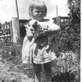 Elsie Elizabeth  Betty  Jean Hobbs with her pup Pal 1934  3