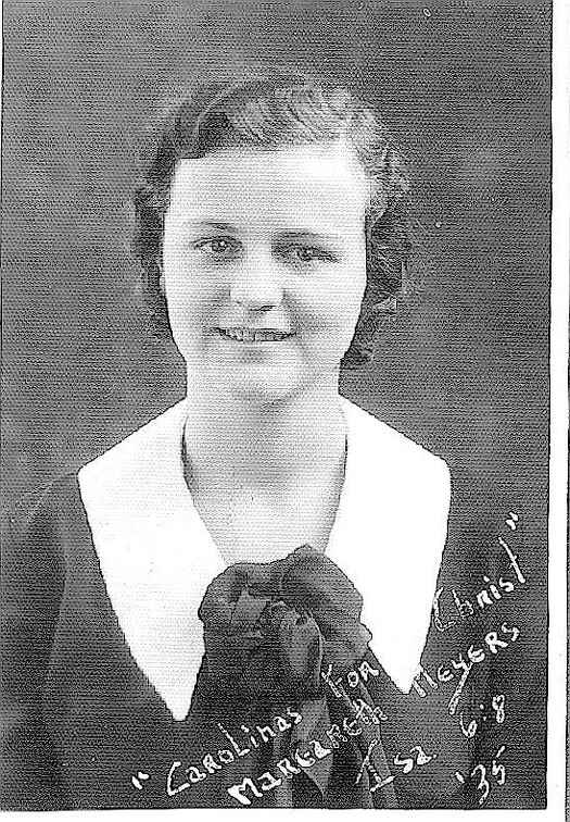 Margaret  Meyers  Malcolms first wife-1935