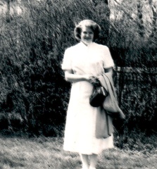 leora in uniform in redbank nj 1950
