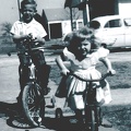 ralph  and  niki-feb 1961-waxahachie tx on bikes
