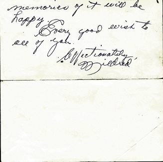 letter fr Mildred back