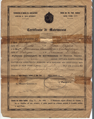 marraige certificate
